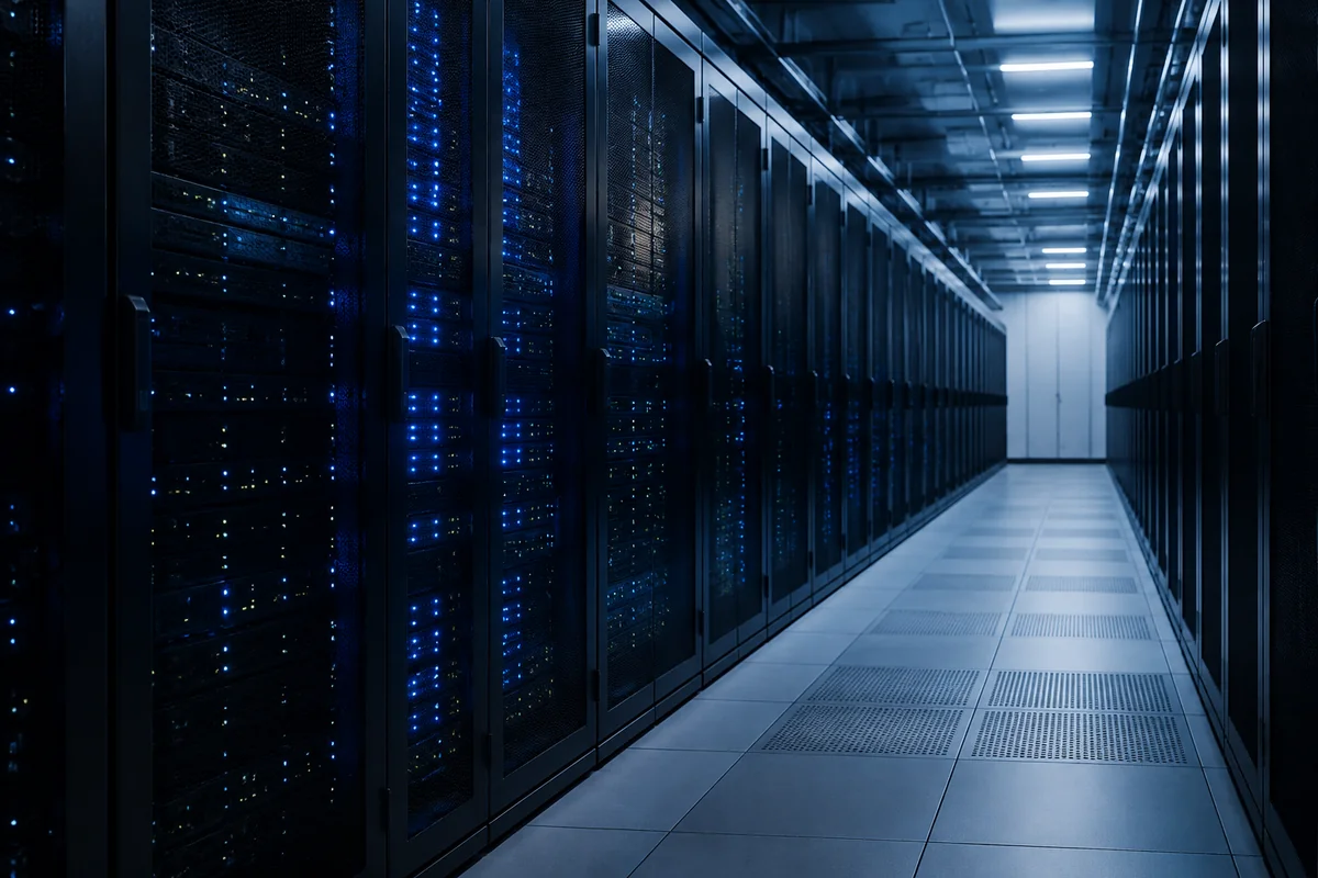 Illustrative data center server racks